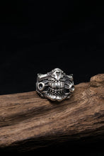 Load image into Gallery viewer, 925 Sterling Silver Large Teeth Skull Ring