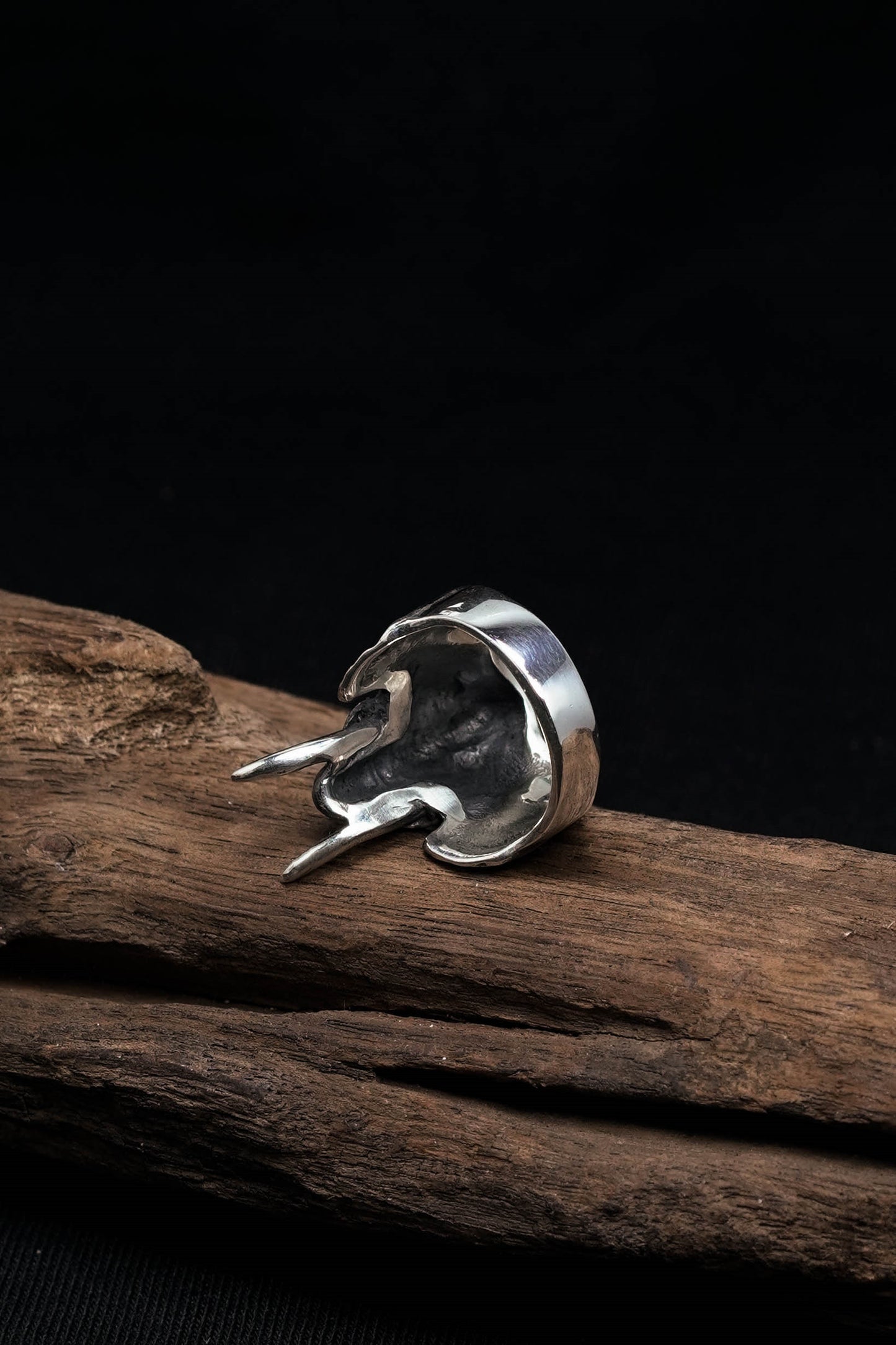 Elephant Head Retro 925 Sterling Silver Ring