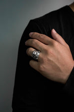 Load image into Gallery viewer, Pit Bull Dog Pug Head Animal Face Ring Retro 925 Sterling Silver