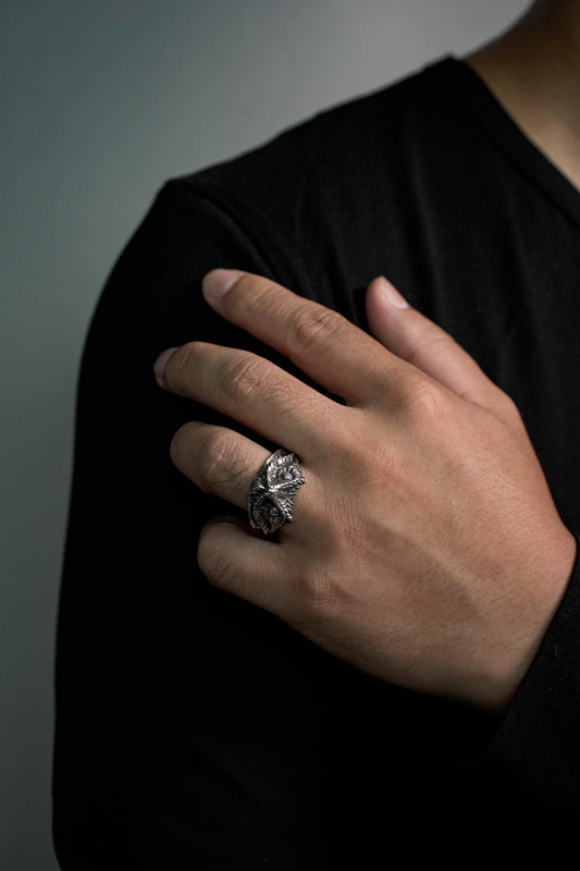 Snake Head Retro 925 Sterling Silver Ring