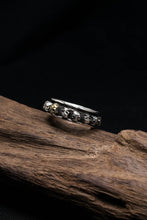 Load image into Gallery viewer, Retro Silver Skeleton Skull Ring
