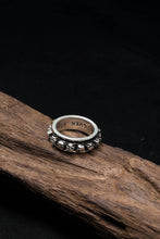 Load image into Gallery viewer, Retro Silver Skeleton Skull Ring