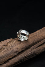 Load image into Gallery viewer, 925 Sterling Silver Fashion Jewelry Retro Hand-Carved Letters Love Ring