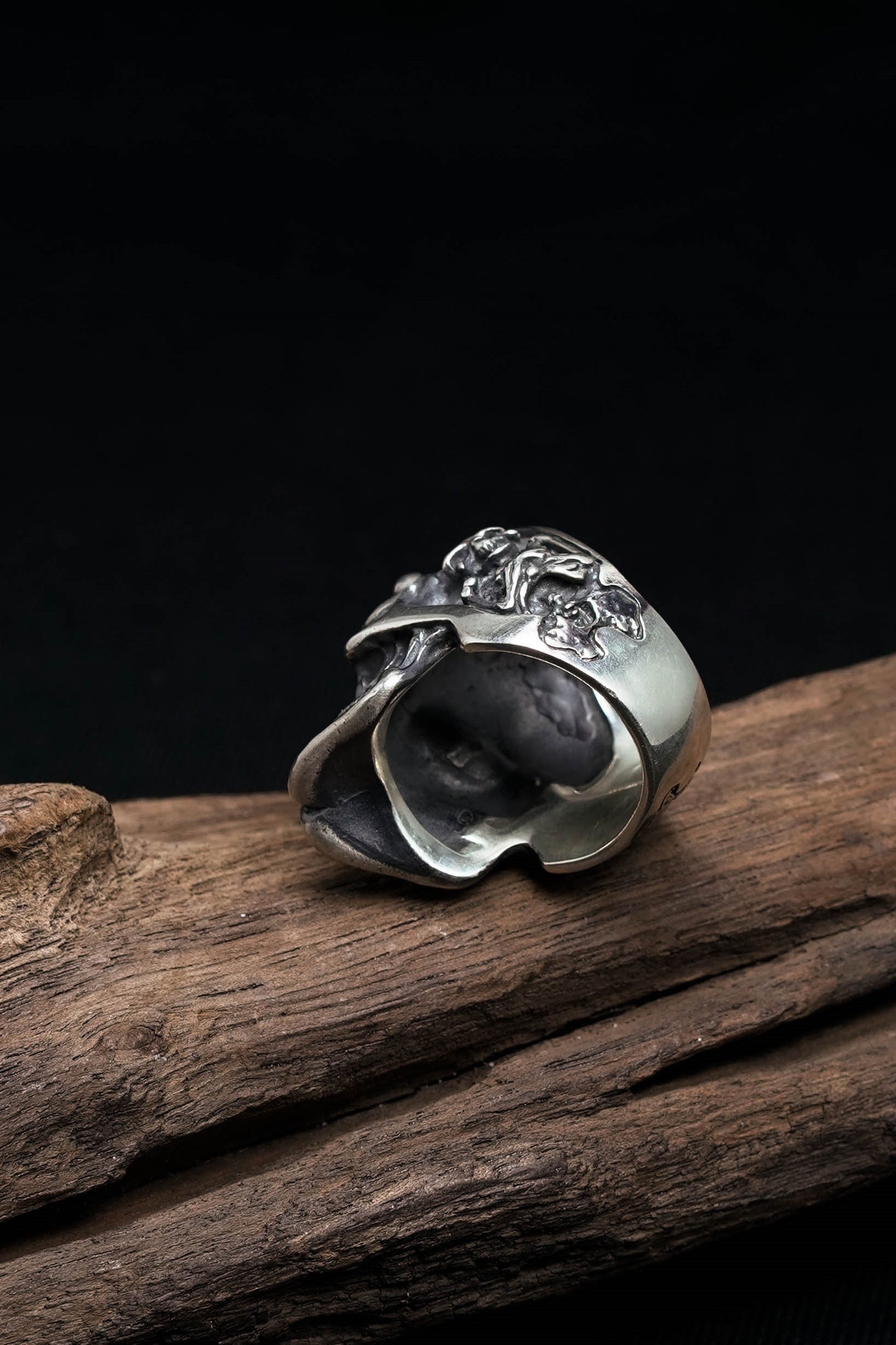Retro 925 Sterling Silver Skull Ring