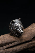 Load image into Gallery viewer, Wolf Head Retro 925 Sterling Silver Ring