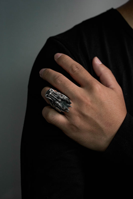 Dragon Head Retro 925 Sterling Silver Ring