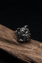 Load image into Gallery viewer, Cute Bulldog Shape Retro Silver Ring