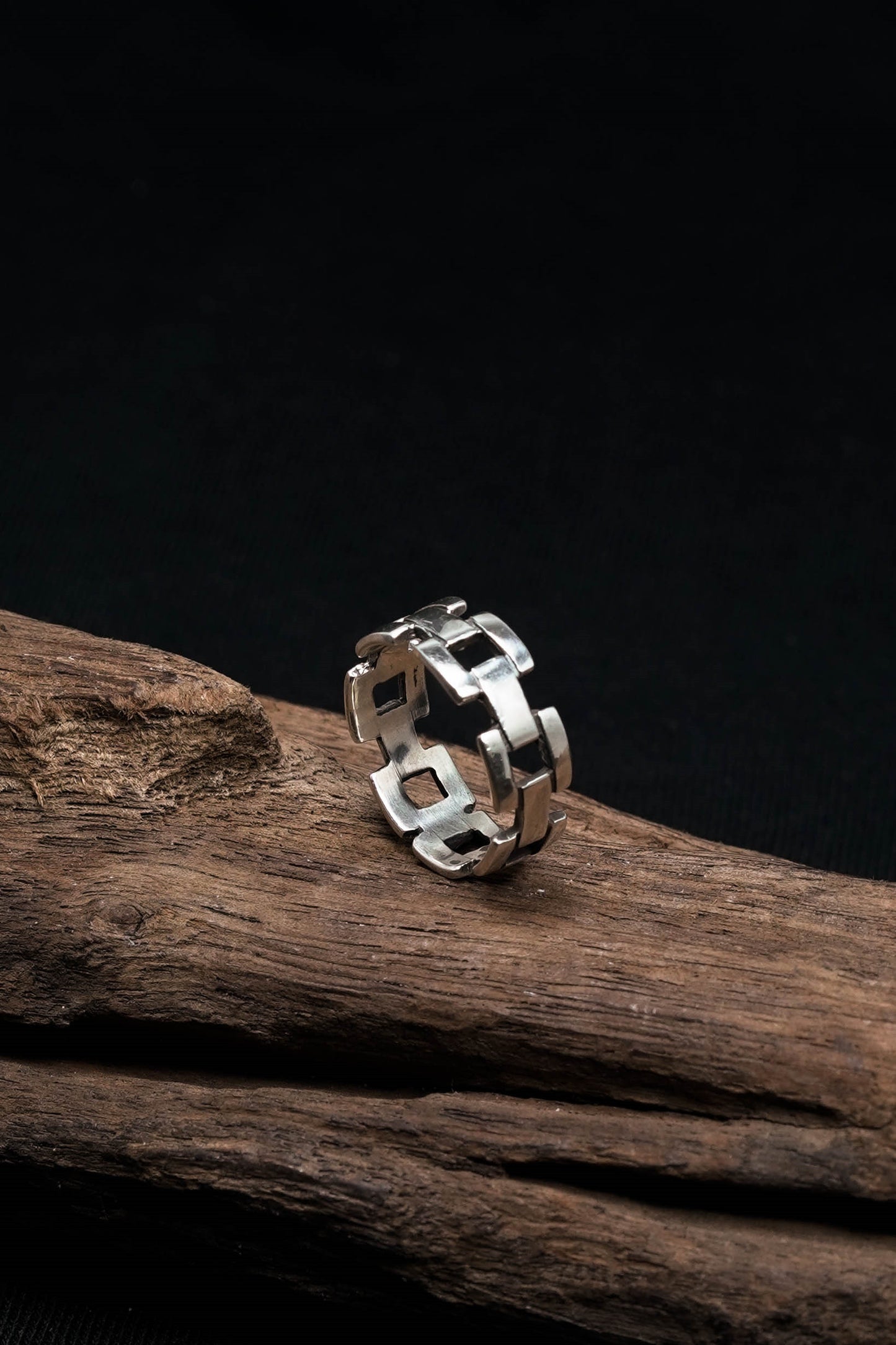 Chain Ring Retro 925 Sterling Silver