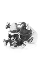 Load image into Gallery viewer, Skull Skeleton Bone 925 Sterling Silver Retro Ring