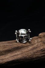 Load image into Gallery viewer, Skull Skeleton Bone 925 Sterling Silver Retro Ring