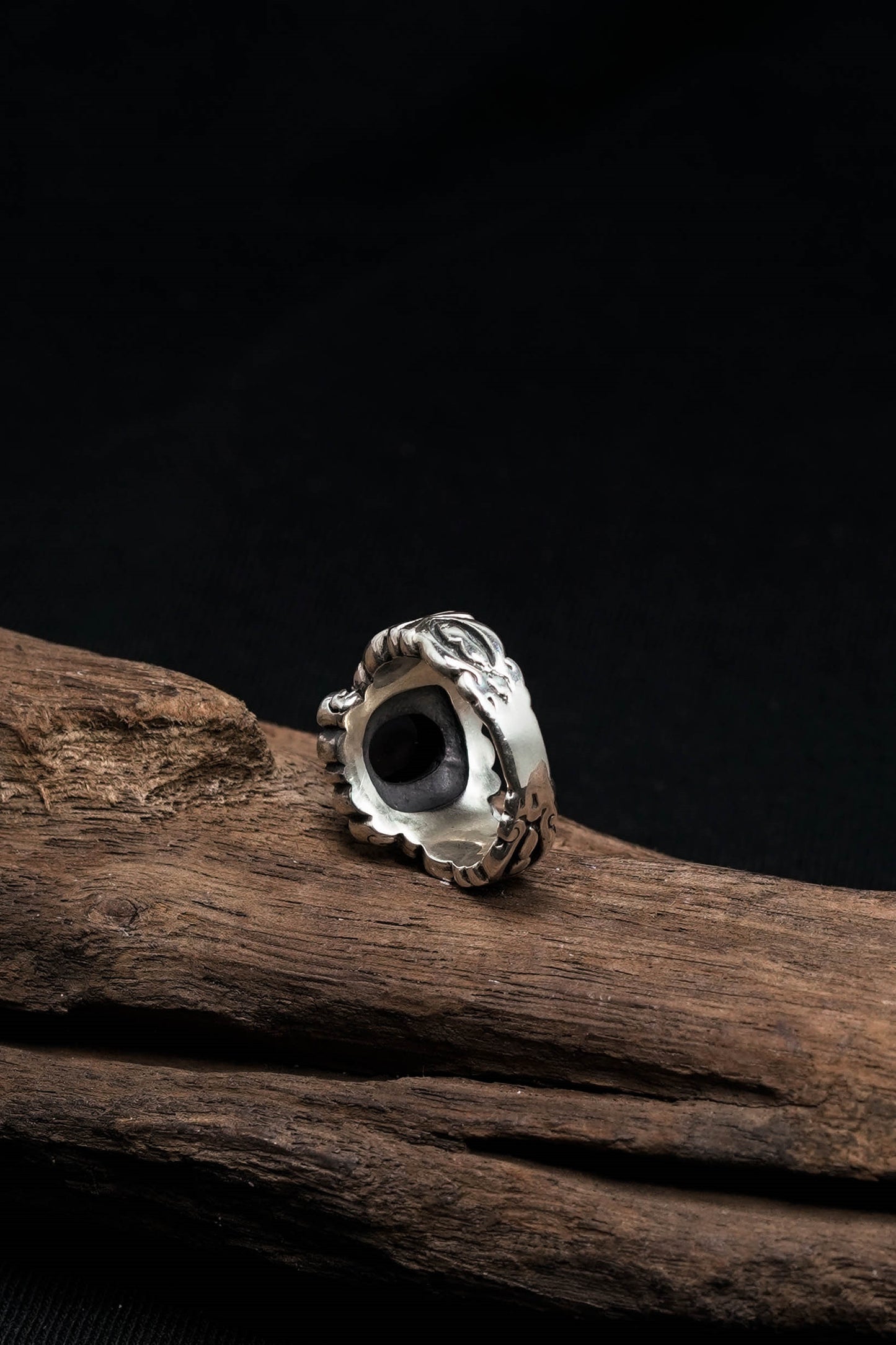 Black Onyx 925 Sterling Silver Retro Ring
