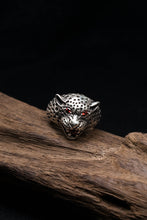 Load image into Gallery viewer, Leopard Head 925 Sterling Silver Retro Ring