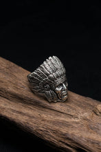 Load image into Gallery viewer, Native American Indian Head Retro 925 Sterling Silver Ring