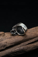 Load image into Gallery viewer, 925 Sterling Silver Retro Skinny Skull Ring