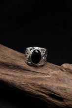 Load image into Gallery viewer, Classic Black Onyx 925 Sterling Silver Retro Ring