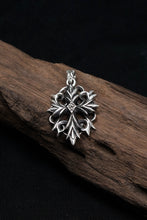 Load image into Gallery viewer, Double Cross Pendant Retro 925 Sterling Sliver