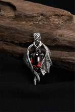 Load image into Gallery viewer, Retro Domineering Dragon Wings Red Zircon Pendant