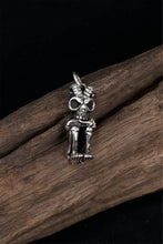 Load image into Gallery viewer, Retro Skull 925 Sterling Silver Pendant