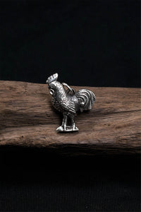 Retro Rooster 925 Sterling Silver Pendant