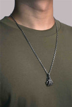 Load image into Gallery viewer, Retro 925 Sterling Silver Skull Hands Pendant