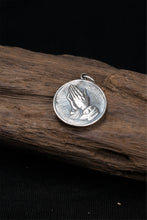Load image into Gallery viewer, Prayer Hand Pendant Retro 925 Sterling Silver
