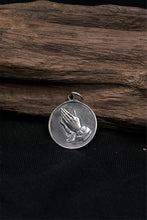 Load image into Gallery viewer, Prayer Hand Pendant Retro 925 Sterling Silver