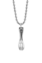 Load image into Gallery viewer, Retro Fork 925 Sterling Silver Pendant
