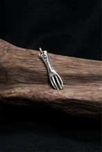Load image into Gallery viewer, Retro Fork 925 Sterling Silver Pendant