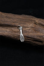Load image into Gallery viewer, Retro Fork 925 Sterling Silver Pendant