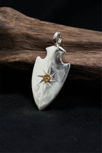 Load image into Gallery viewer, Arrowhead with Sun Pendant