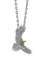 Load image into Gallery viewer, 925 Silver and Brass Eagle Pendant