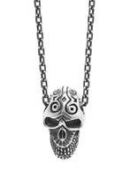 Load image into Gallery viewer, Retro Skull 925 Sterling Silver Pendant