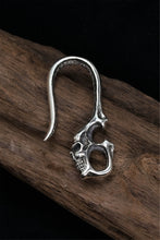 Load image into Gallery viewer, Skeleton Skull Vintage Hook 925 Sterling Silver Pendant