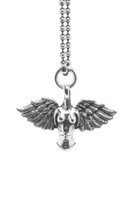 Load image into Gallery viewer, Retro Angel Wings 925 Silver Cross Pendant