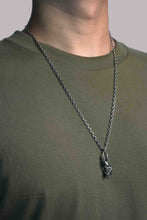 Load image into Gallery viewer, Retro Double Skulls 925 Sterling Silver Pendant