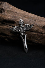 Load image into Gallery viewer, Retro Silver Cross Wings Pendant