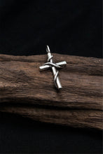 Load image into Gallery viewer, Vintage Handmade Sterling Silver Cross Pendant