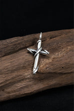 Load image into Gallery viewer, Vintage Handmade Sterling Silver Cross Pendant