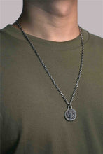 Load image into Gallery viewer, Top Hand Silver Retro 925 Sterling Silver Round Medallion Charm