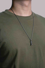 Load image into Gallery viewer, Retro Skull 925 Sterling Silver Moon Pendant