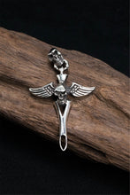 Load image into Gallery viewer, Retro Sterling Silver Cross Skull Pendant
