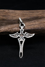 Load image into Gallery viewer, Retro Sterling Silver Cross Skull Pendant