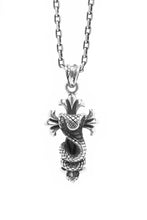 Load image into Gallery viewer, Snake Cross Pendant Retro 925 Sterling Silver