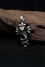 Load image into Gallery viewer, Snake Cross Pendant Retro 925 Sterling Silver