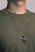 Load image into Gallery viewer, Double Cross Pendant Retro 925 Sterling Sliver