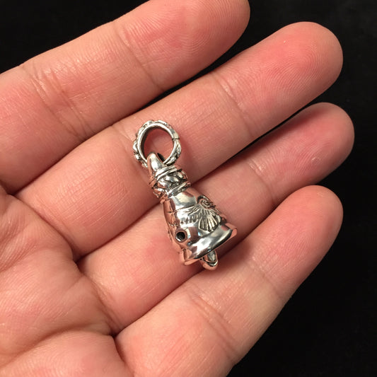 Retro Sterling Silver Eagle Bell Pendant