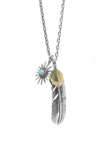 Load image into Gallery viewer, Retro Silver Takahashi Goro Feather Necklace Set
