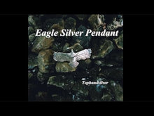 Load and play video in Gallery viewer, 925 Silver and Brass Eagle Pendant