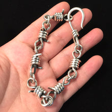 Load image into Gallery viewer, Retro Sterling Silver Twisted Rope Clasp Chain