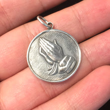 Load image into Gallery viewer, Prayer Hand Pendant Retro 925 Sterling Silver